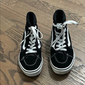 Black Vans Youth size 4